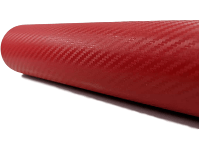 3D Karbonska folija - svetlo rdeča 50x153cm