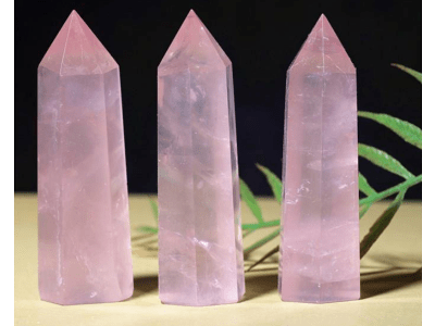 Dekoratív kristály, rózsaszín, 1 db