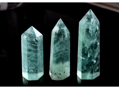 Dekoratív kristály, zöld, 1 db