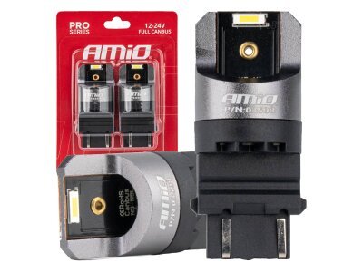 FULL CANBUS PRO LED žarnice P27/7W 2x3157 SMD bele 12V 24V AMIO-03598