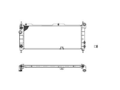 Hladilnik vode 555508A6 - Opel Corsa B 93-00