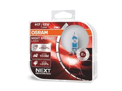 Izzó H7 OSRAM NIGHT BREAKER LASER H7, +150%, 2 db