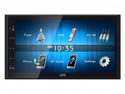 JVC Autoradio KW-M24BT, ekran na dotik, glasovni nadzor