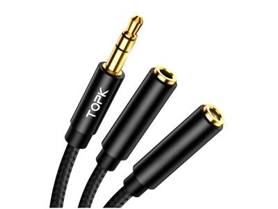 Kabel miniJack M / 2XF, 20cm