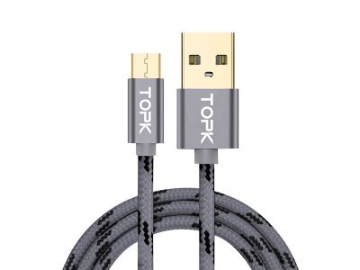 Kabel USB-8pin AN09, 3A, 1m, srebrn