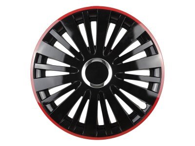 Kapa FALCON 15" črna z rdečim robom