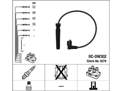 Komplet kablova za paljenje svječica za Daewoo Nubira 97-