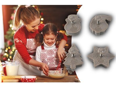 Komplet rezalnikov za piškote 4 kosi, XmasCooking