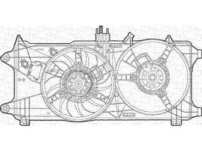 Kühlerventilator Fiat Doblo 00-> diesel AC-