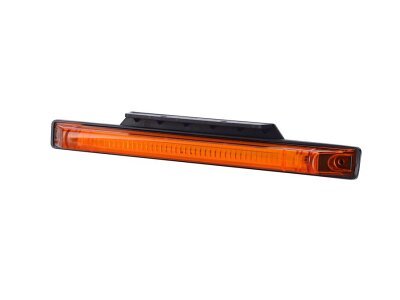 Lampada di posizione con riflettore HOR 61, LED 12 / 24V, arancione (supporto + morsetto 0,5m)