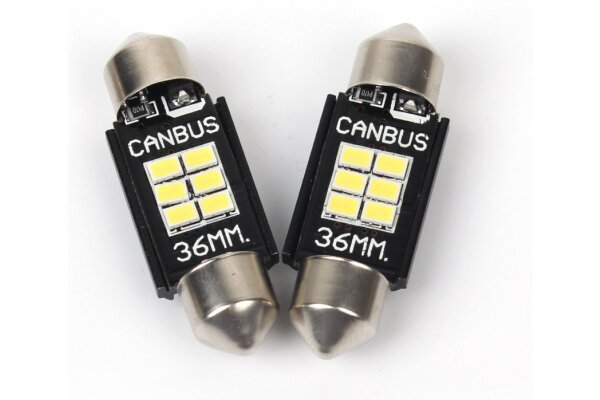 LED sijalice 10-16V, 6xSMD, 210Lm, 36mm, CANBUS, 2 komada, 12 mesečna garancija, PREMIUM
