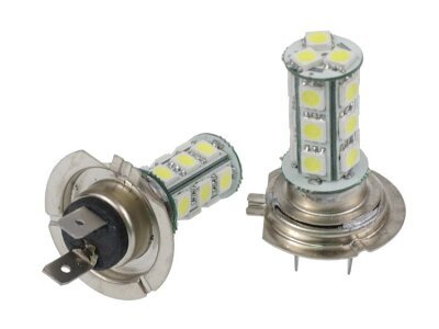 LED žarnice H7 12V, 18xSMD, bela, 2 kosa