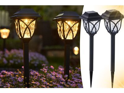 Leural solarne vrtne svjetiljke, 2 komada