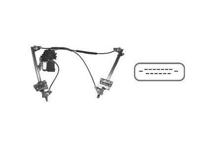 mechanismus scheibe Ford Galaxy -00 Hinten