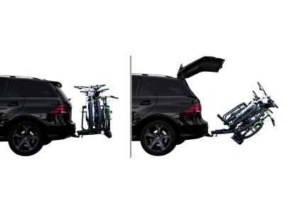 Nosilec za kolo Active bike 2 (črna barva), kljuka avtomobila, 2 kolesi