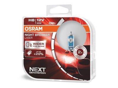 Osram H8 halogenske žarnice 12V 35W PGJ19-1 NIGHT BREAKER LASER + 150% / 2kos /