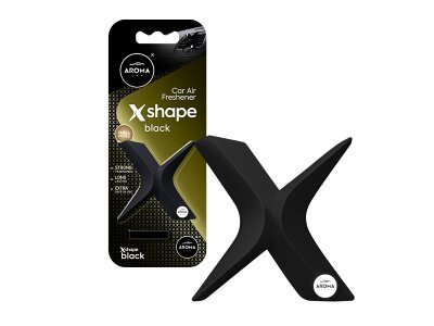 Osvježivač zraka AROMA CAR X Shape Black