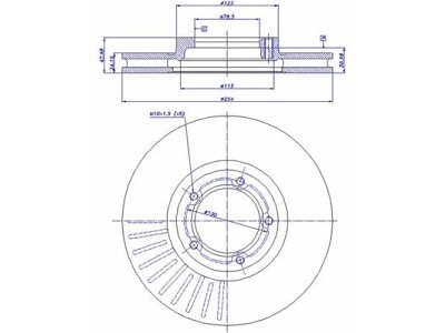 Prednji kočioni diskovi S71-0142 - Ford