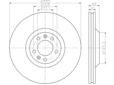 Prednji kočioni diskovi S71-0413 - Citroen C5 08-