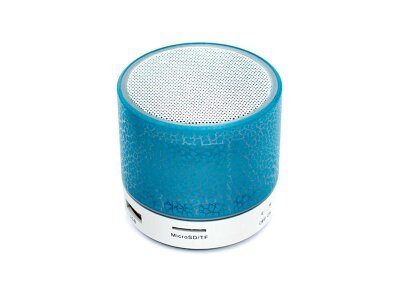 Prenosni Bluetooth zvučnik, svetleći efekat, plav