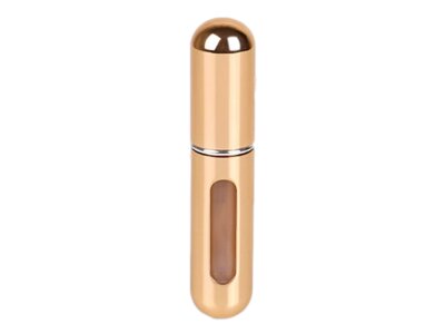 Prijenosna staklena bočica za parfem, 5 ml, zlatna