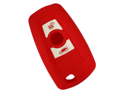 Protezione in silicone per chiave auto SELR143-2 - BMW, rossa