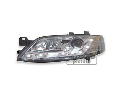 Scheinwerfer Opel Vectra (B) 99- DRL Chromiert