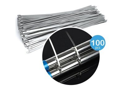 Set metalnih vezica od nehrđajućeg čelika, 250 mm, 100 komada