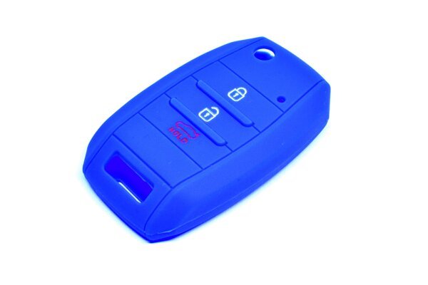 Silikonhülle für Autoschlüssel SEL002 - Kia, Hyundai, blau 