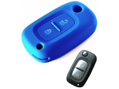 Silikonska zaščita za avto ključ SELM169 - Renault, modra