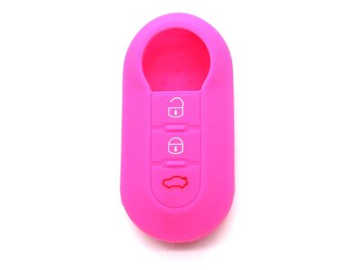 Silikonska zaščita za avto ključ SELRO014 - Peugeot, roza