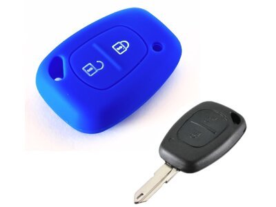 Silikonska zaštita za auto ključ SEL035 - Renault, plava