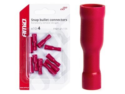 Snap bullet konektorji 4mm 0,5-1,5mm2 10A 10 kos