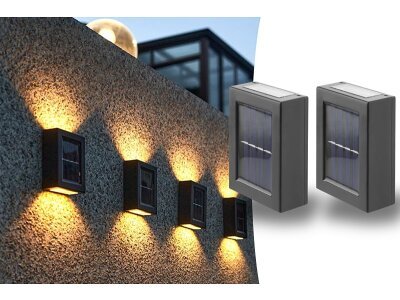 Solarna svetilka SolarWall, 2 kosa