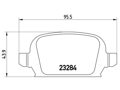Stražnje kočione obloge S70-1538 - Opel Combo C 00-10