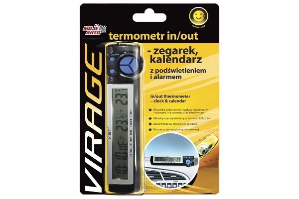 Thermometer, interne/externe Uhr, Kalender Mein Auto 