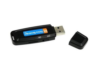 USB memorija sa diktafonom, crna