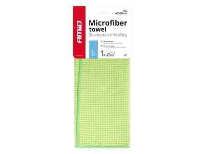 Vafelj krpa iz mikrovlaken za stekla, okna in ogledala 40x60 cm AMIO-03735