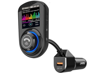 Višenamjenski FM odašiljač i punjač sa USB, MP3/WMA i Bluetooth 5.0