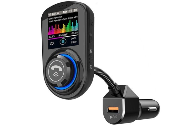 Višenamjenski FM odašiljač i punjač sa USB, MP3/WMA i Bluetooth 5.0