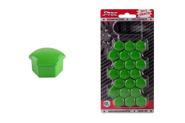 Vtičnice za vijake 17 mm zelene barve