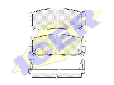 Zadnje zavorne obloge IE140991 - Isuzu D-Max 02-