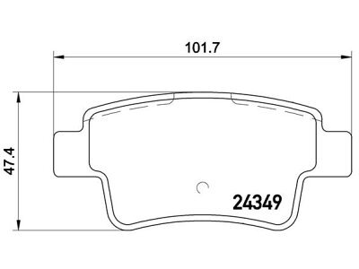 Zadnje zavorne obloge S70-1552 - Opel Corsa 00-15